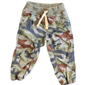 Carter’s Black Brown Gray Green Army Fatigue Pants Size 12mos